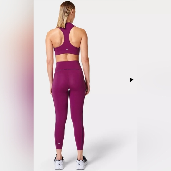 Sweaty Betty Power High-Waisted 7/8 Workout Leggings Amaranth Pink Size Small - Picture 5 of 16